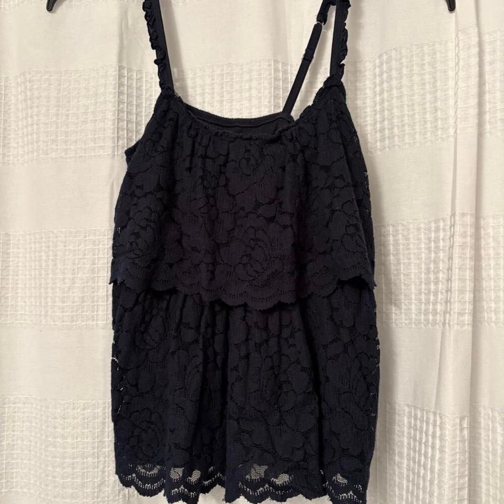 Abercrombie-fitch Y2K Women's Navy Blue Vest Tank top S